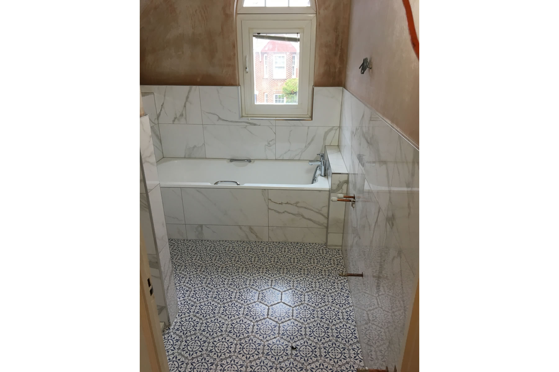 bathroom tiling