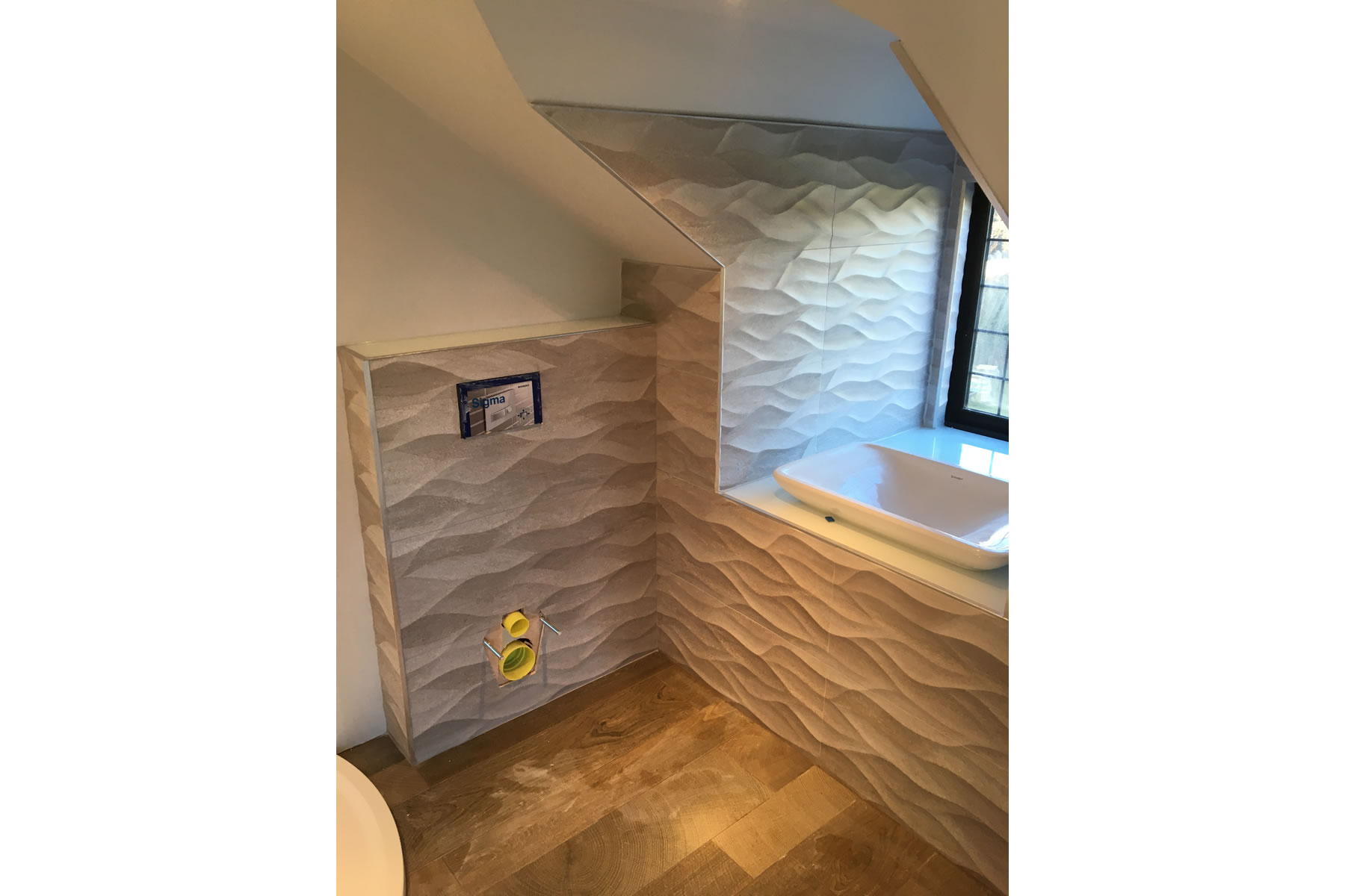 bathroom tiling
