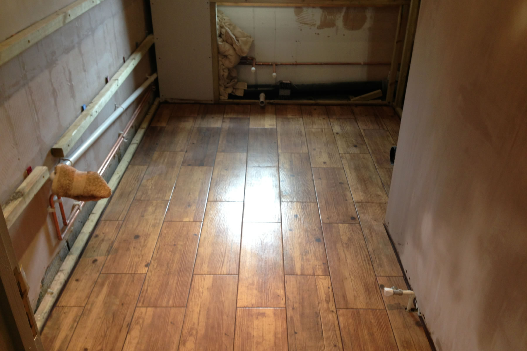 bathroom tiling