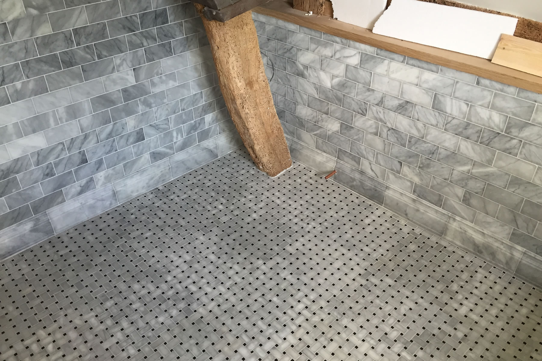 bathroom tiling