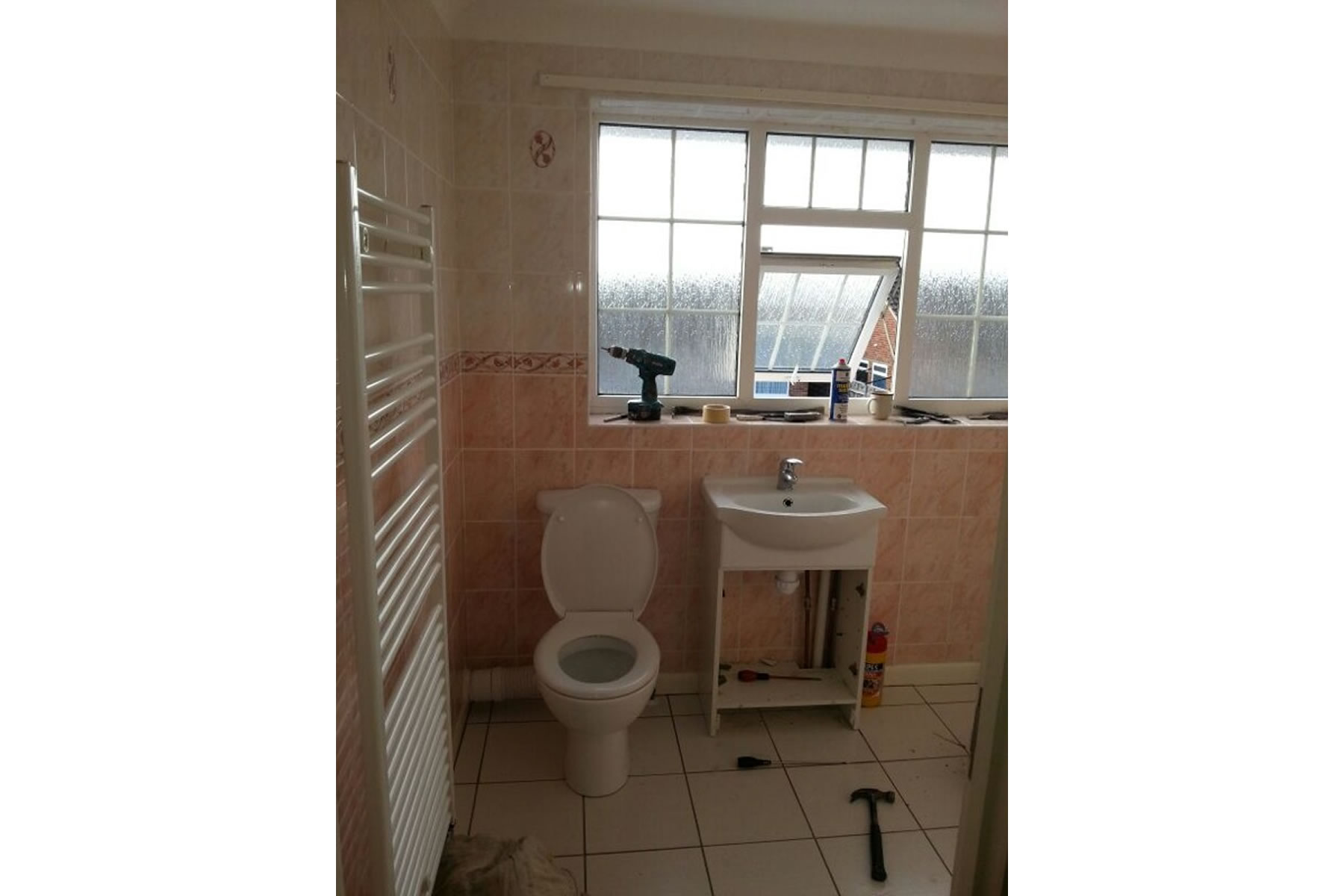 bathroom tiling
