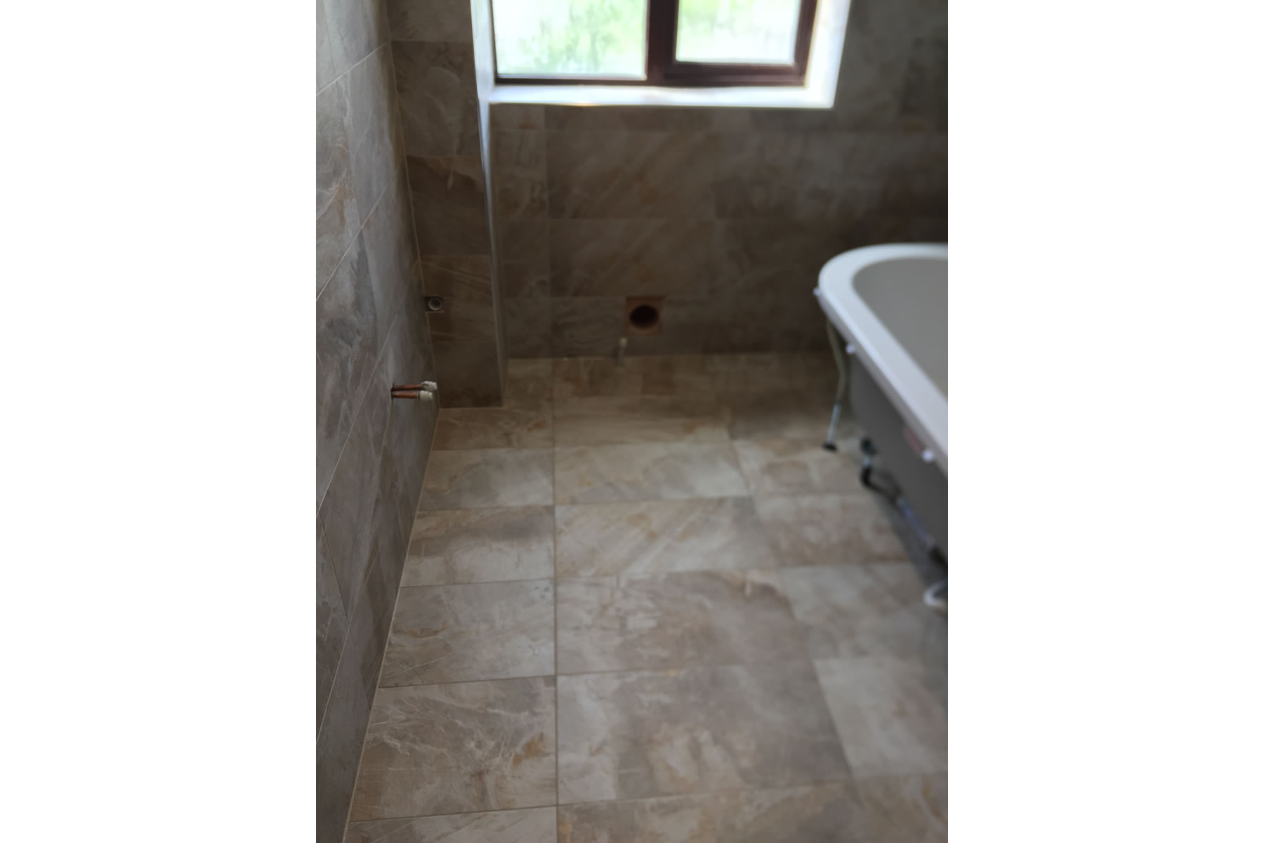 bathroom tiling