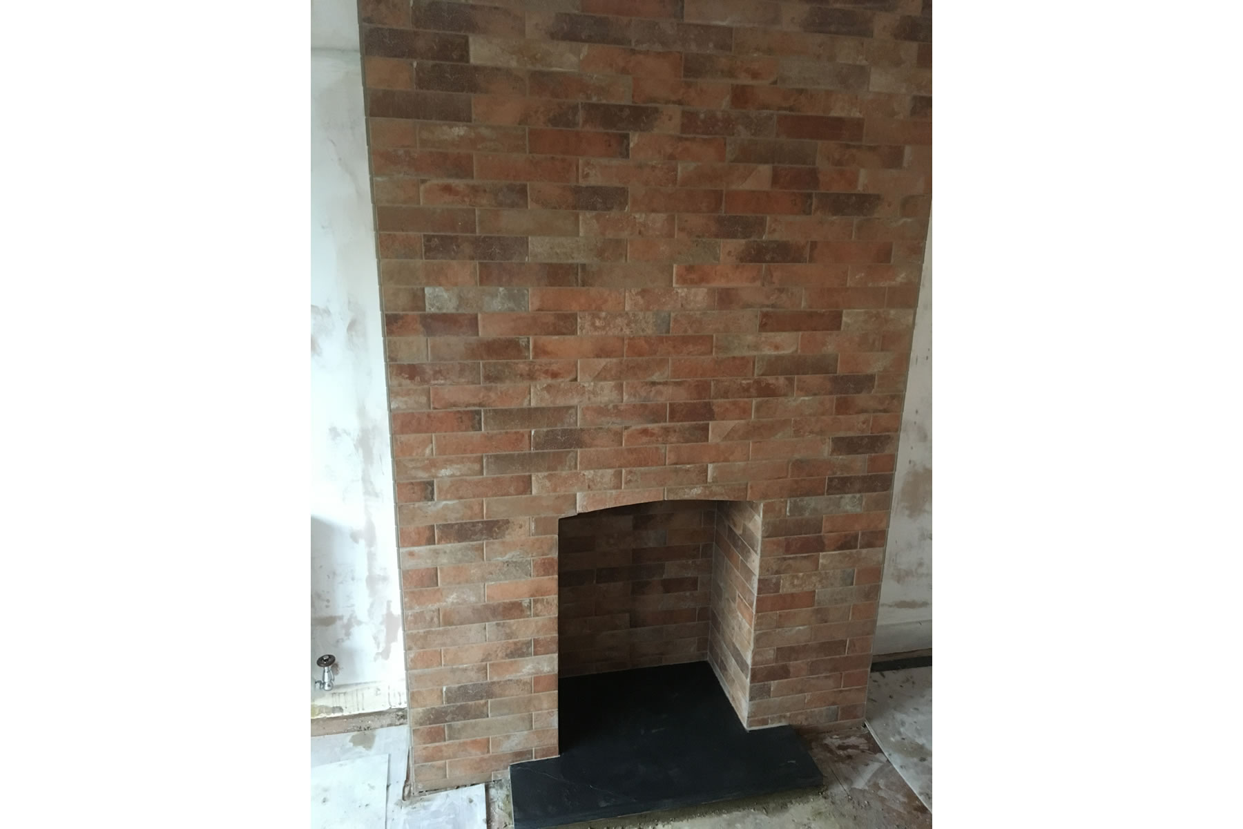 fireplace tiling